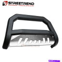 Bull Bar 05-15のトヨタタコママットブルクAVTエッジブルバーバープッシュバンパーガードスキッド For 05-15 Toyota Tacoma Matte Blk AVT Edge Bull Bar Brush Push Bumper Guard Skid(2)