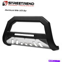 Bull Bar 88-00シボレーGMC C10トラック/SUVマットBLK AVTアルミニウムLEDブルバーガードスキッド For 88-00 Chevy GMC C10 Truck/SUV Matte Blk AVT Aluminum LED Bull Bar Guard Skid(2)
