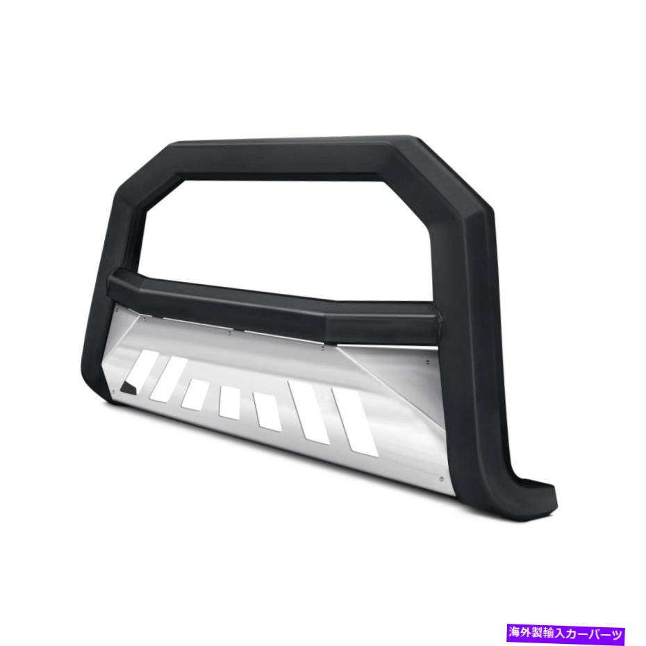 Bull Bar ダッジダコタ97-04 3 "ARシリーズブラックブルバーwブラシ型スキッドプレート For Dodge Dakota 97-04 3" AR Series Black Bull Bar w Brushed Skid Plate