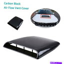 フードベントトリム カーボンファイバーエアフローインテークスクープターボボンネットベントカバーフードカーユニバーサル Carbon Fiber Air Flow...