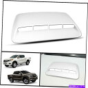 フードベントトリム ホワイトA2WフロントボンネットフードスクープトリムカバーマツダBT-50 BT50 Pro 2012 2020 WHITE A2W FRONT BONNET HOOD SCOOP TRIM COVER FOR MAZDA BT-50 BT50 PRO 2012 2020