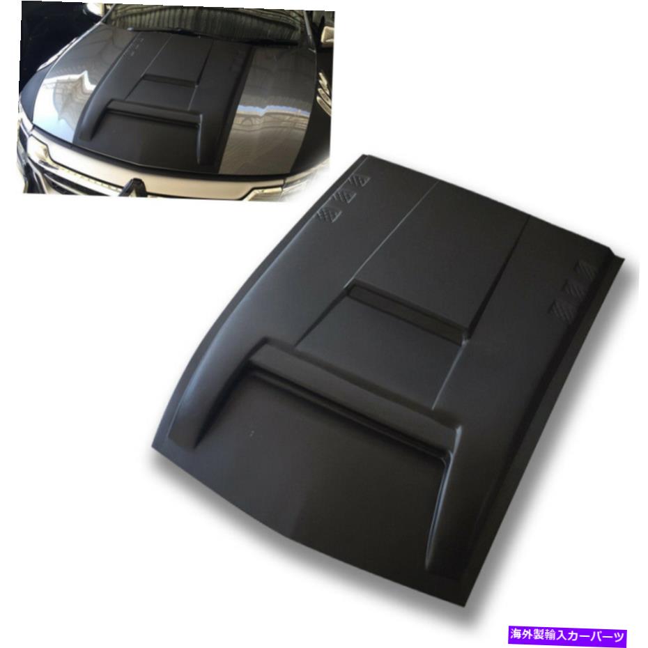 フードベントトリム マットマットブラックボンネットフードスクープフィットミツビシパジェロスポーツSUV 2015-19 MATTE MATT BLACK BONNET HOOD SCOOP FIT MITSUBISHI PAJERO SPORT SUV 2015-19