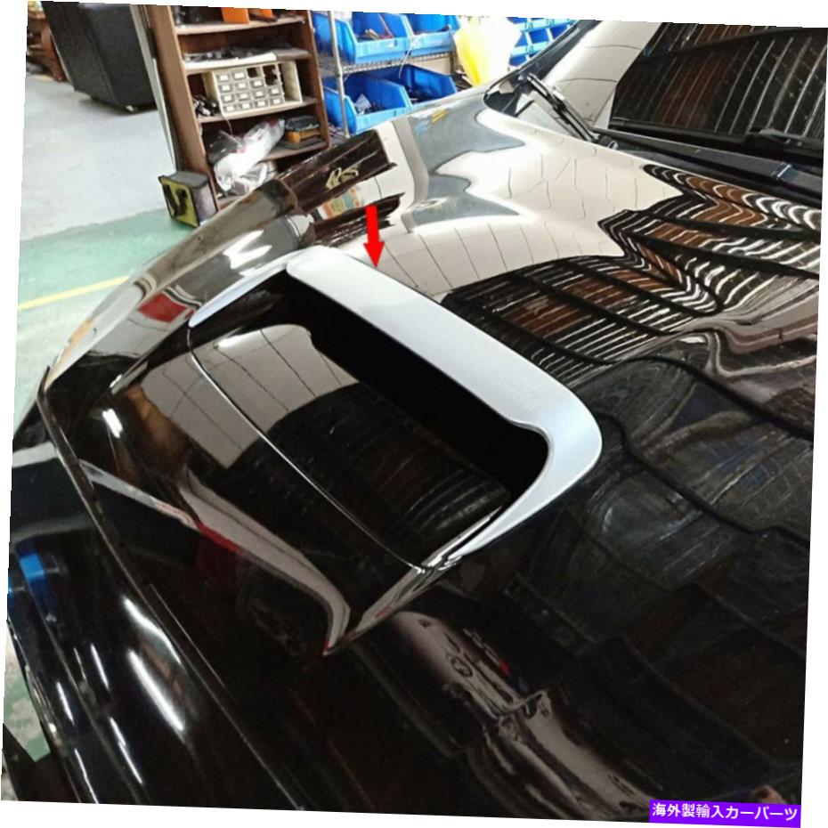 フードベントトリム スバルWRX 4th 4DRセダンSTIフードスクープベントカバートリムの未塗装PP Unpainted PP For Subaru WRX 4th 4DR Sedan STI Hood Scoop Vent Cover Trim【並行輸入品】