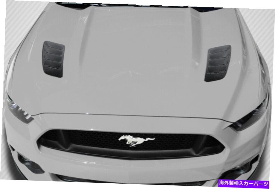 フードベントトリム カーボンクリエーションR-Specフードは、15-17フォードマスタングのためのボディキットを通気します Carbon Creations R-Spec Hood Vents Body Kit for 15-17 Ford Mustang