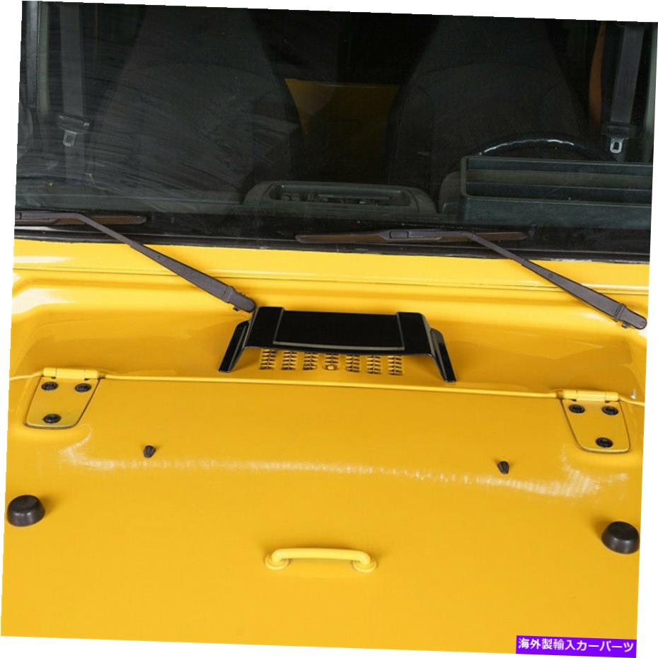 フードベントトリム 簡単なインストールフードベントカウルヒーターエアスクープ1998-2018のジープラングラーTJ JK Easy Install Hood Vent Cowl Heater Air Scoop for 1998-2018 Jeep Wrangler TJ JK