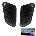 フードベントトリム QWork Intake Scoop Turbo Bonnet Vent Hood Hood Air Vent Trim Cover Black2 PCS QWORK Intake Scoop Turbo Bonnet Vent Hood Air Vent Trim Cover Black 2 Pcs(2)
