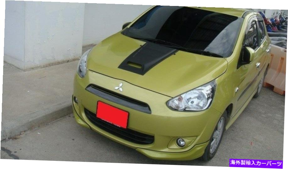 フードベントトリム Mitsubishi Mirage 2012-2015のために塗装されたBonnet Scoop v.1 BONNET SCOOP V.1 PAINTED FOR MITSUBISHI MIRAGE 2012 - 2015【並行輸入品】