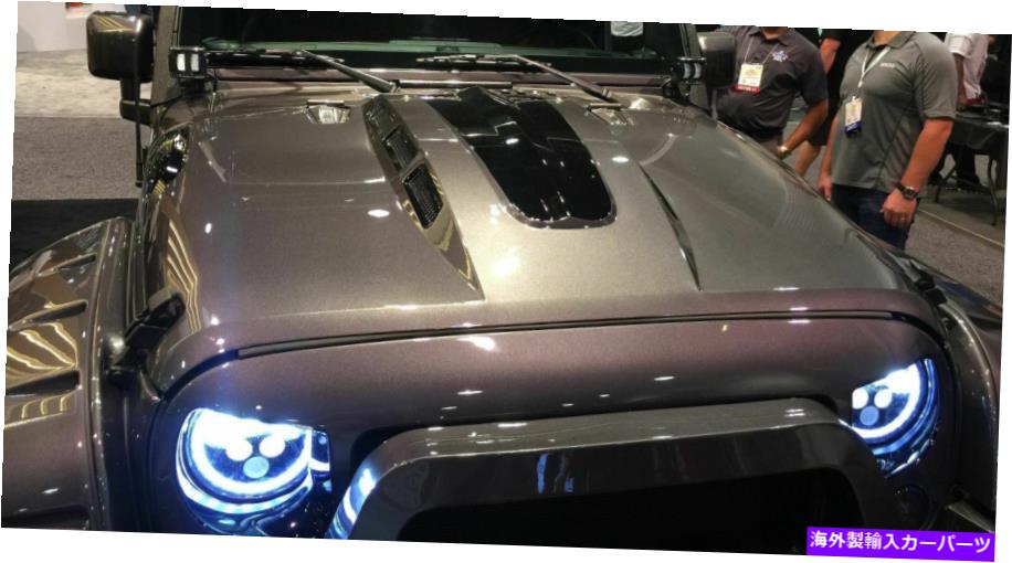 フードベントトリム ジープラングラー熱抽出器フードスクープボンド Jeep Wrangler Heat Extractor Hood Scoop Bond on