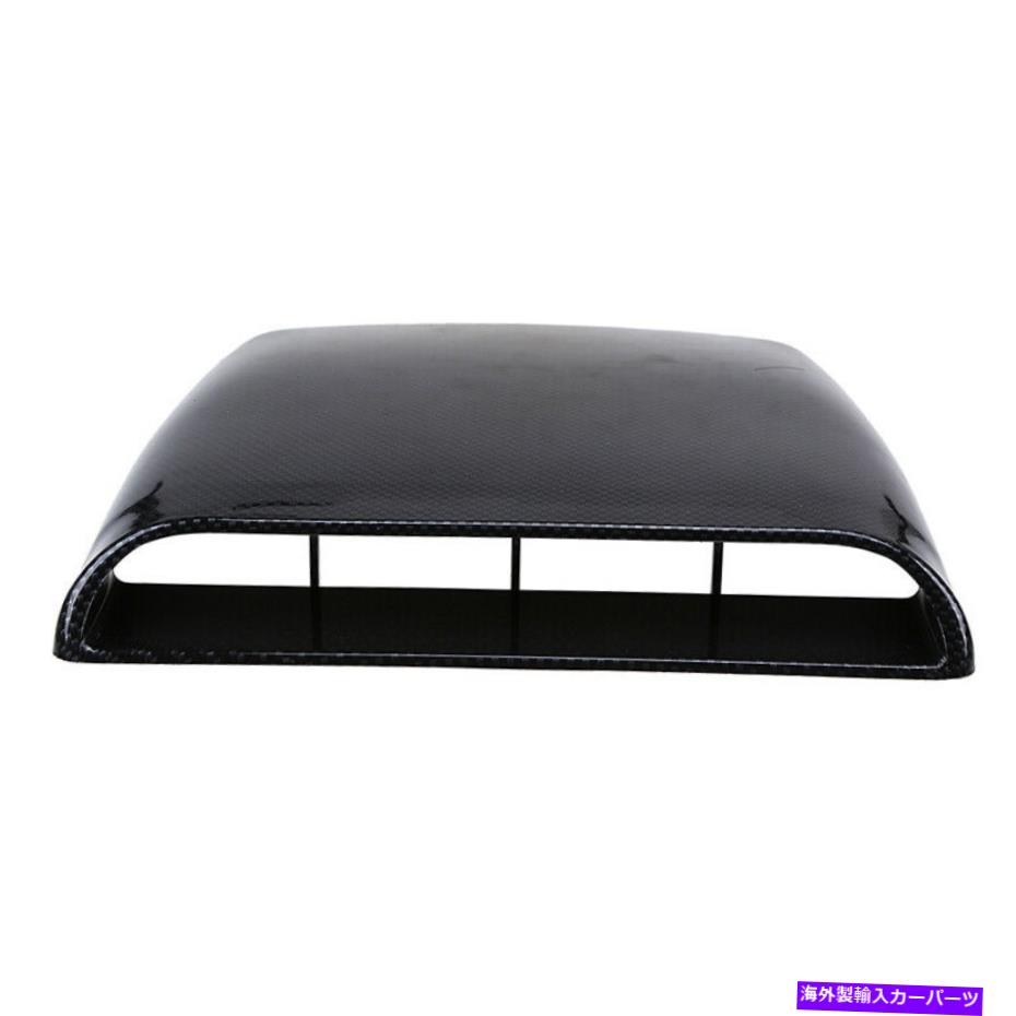 フードベントトリム ABS 3Dシミュレーションインテークフードスクープボンネットベントカバーカーエアフロー装飾 ABS 3D Simulation Intake Hood Scoop Bonnet Vent Cover Car Air Flow Decorative