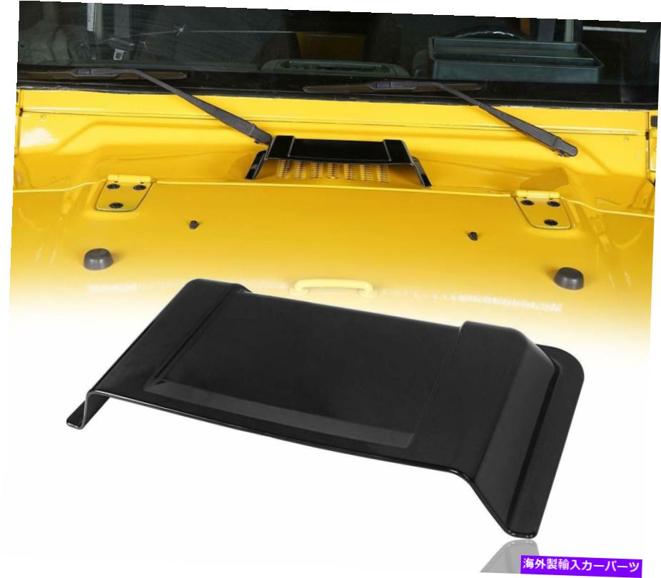 フードベントトリム 1997年から2018年のカーカウルヒーターエアベントフードスクープブラックジープTJ JKラングラー Car Cowl Heater Air Vent Hood Scoop Black For 1997-2018 Jeep TJ JK Wrangler