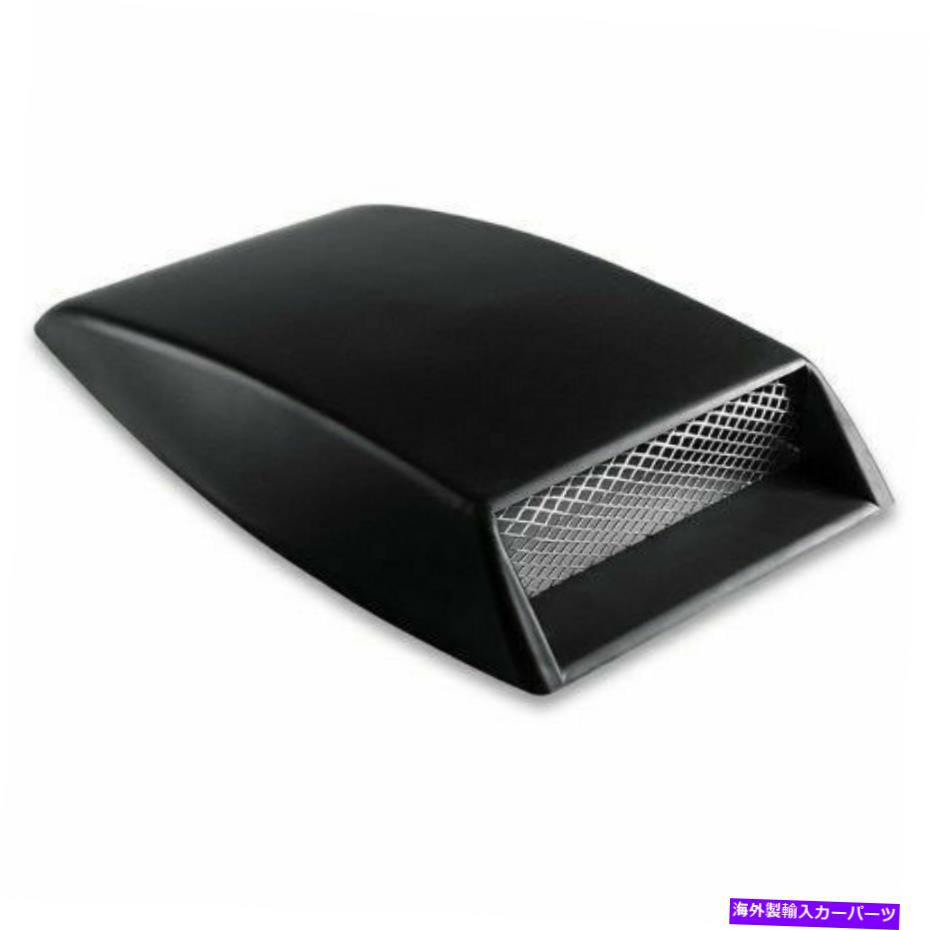 フードベントトリム カーフロントボンネットフード装飾3Dシミュレーションエアフローインテークスクープベントカバー Car Front Bonnet Hood Decorative 3D Simulation Air Flow Intake Scoop Vent Cover