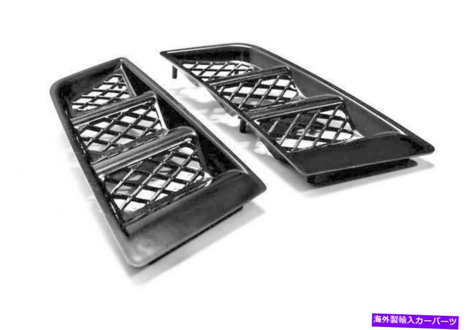 フードベントトリム ユニバーサルABSカーフードベントRRタイプボンネットスクープエアフローベントカバーブラック2PCS Universal ABS Car Hood Vents RR Type Bonnet Scoop Air Flow Vent Cover Black2pcs