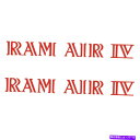 フードベントトリム RESTOPARTS RED RAM AIR IVフードスクープデカールセット1969-1970ポンティアックGTO RestoParts Red Ram Air IV Hood Scoop Decals Set of 2 1969-1970 Pontiac GTO