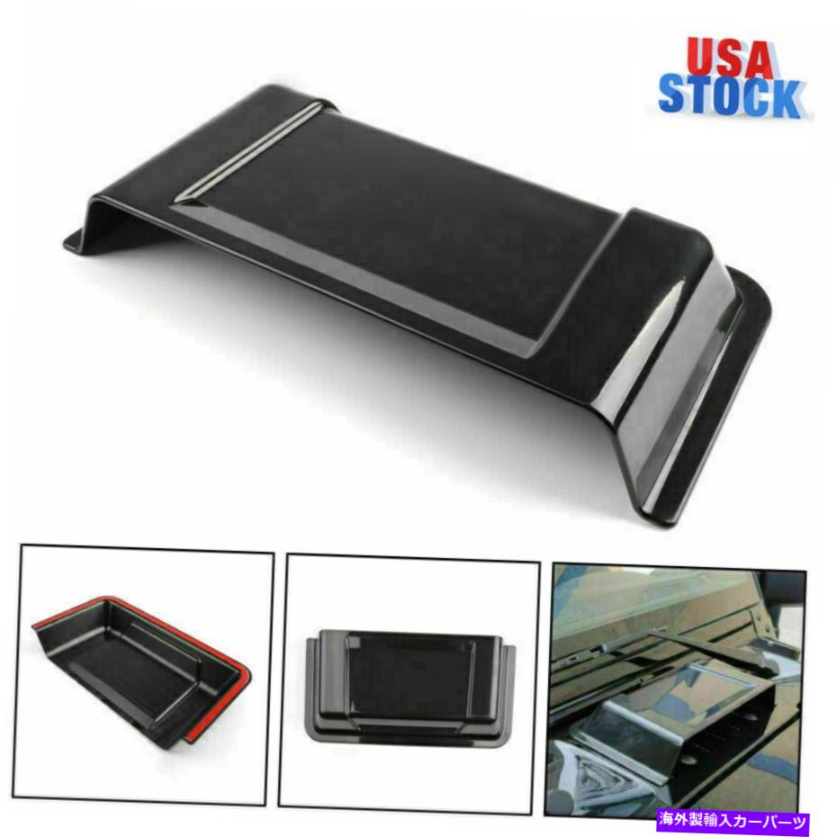フードベントトリム 1997-17のフードベントフードスクープベントカバー Hood Vent Hood Scoop Vent Cover for 1997-17 Jeep Wrangler TJ JK Unlimited Black【並行輸入品】