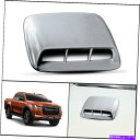 フードベントトリム シルバーフロントボンネットフードスクープカバーフィットisuzu dmax d-max holden 2020-2021 SILVER FRONT BONNET HOOD SCOOP COVER FIT ISUZU DMAX D-MAX HOLDEN 2020-2021