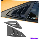 ウィンドウルーバー 車ベント1/4クォーターサイドウィンドウルーバーカバーホンダシビック2016-2018 ABS Car Vent 1/4 Quarter Side Window Louver Cover for Honda Civic 2016-2018 ABS