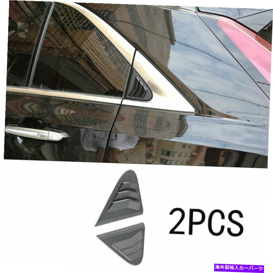 ウィンドウルーバー 2018-2019 2020キャデラックXT4 ABSブラックサイドウィンドウルーバーシャ??ッターカバートリム For 2018-2019 2020 Cadillac XT4 ABS Black Side Window Louver Shutter Cover Trim