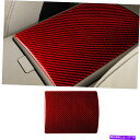 コンソールボックス レッドカーボンファイバーセントラルコンソールストレージボックスカバートリム日産350Z 2006-09 Red Carbon Fiber C...