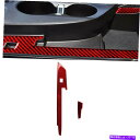 コンソールボックス シボレーカマロ2017-2019のレッドカーボンファイバーコンソールアームレストボックスパネルカバー Red Carbon Fiber Co...