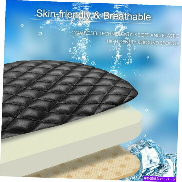 コンソールボックス センターコンソールカバーフォード用防水PUレザーカーアームレストクッションパッド Center Console Cover Waterproof PU Leather Car Armrest Cushion Pad For Ford