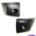 フォグライト 2004年から2007年のバンパーエンドキャップ2フロントプライミングキャパの日産タイタンセット Bumper End Caps For 2004...