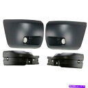 フォグライト 2007-2013シボレーシルバラード1500フロントフォグライトホールのバンパーエンドキャップセット4 Bumper End Caps Set ...