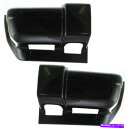 フォグライト 1997年から2001年のバンパーエンドキャップジープチェロキーセット2フロントプライミング Bumper End Caps For 1997-2...