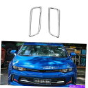 フォグライト ★シボレーカマロ2016-2021クロムフロントフォグライトランプカバートリム2PCS ★For Chevrolet Camaro 2016-2021 Chrome Front Fog Light Lamp Cover Trim 2PCS