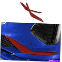 フォグライト レッドカーボンファイバーフロントフォグランプライトストリップトリムキャデラックCT4 2020-2022用2PCS Red Carbon Fibe...