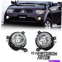 フォグライト クリアレンフォグライトスポットライトランプフィットミツビシトリトンL200 MN 2005 2008 Clear Len Fog Light Spotlight Lamp UTE Fit Mitsubishi Triton L200 MN 2005 2008(2)