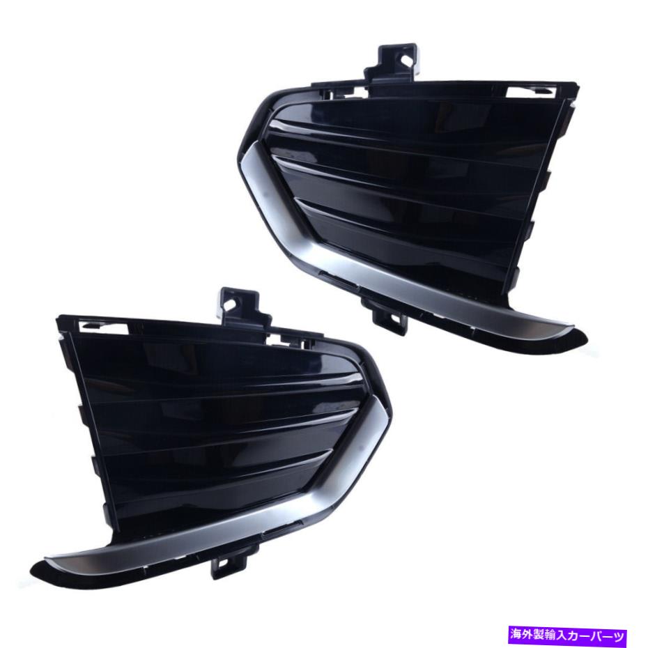 フォグライト 1ペアフロントフォグライトベゼルカバーグリルキャデラックXT5 2017から2019年 1 Pair Front Fog Light Bezel Cover Grille Fit for Cadillac XT5 2017 to 2019