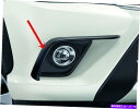 フォグライト 本物のトヨタハイラックスレヴォ2016 4WDマットブラックフォグライトランプラインカバー GENUINE TOYOTA HILUX REVO 2016 4WD MATT BLACK FOG LIGHT LAMP LINE COVER(2)