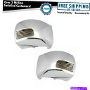 フォグライト 07-12シルバラード2500 3500 w/フォグライト用の2PCフロントバンパーエンドキャップカバーセットセット 2pc Front Bump...