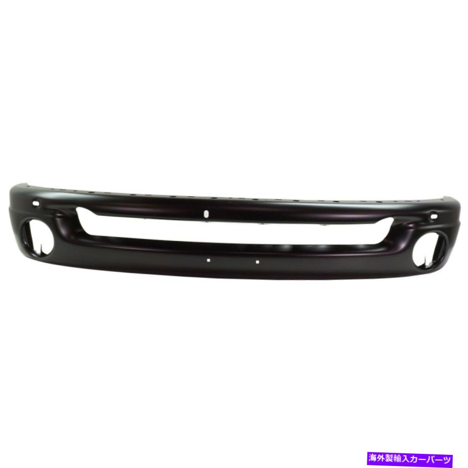 フォグライト 2002年から2009年のフロントバンパーDodge Ram 1500 2003-2009 RAM 2500塗装ブラックスチール Front Bumper for 2002-2009 Dodge Ram 1500 2003-2009 Ram 2500 Painted Black Steel