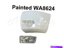 フォグライト 塗装白いフロントバンパーエンドキャップフォグライトLH 2007-2013シルバラード1500の2PC Painted White FRONT B...