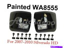 フォグライト WA8555 BLKフロントバンパーエンドキャップフォグライトボルトUナットシルバラード2500HD 07-10 WA8555 BLK FRONT...