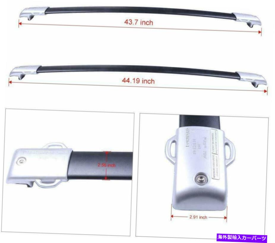 ルーフキャリア 10-19レクサスGX460ブラックルーフラッククロスバー荷物キャリアバーOEスタイル For 10-19 Lexus GX460 Black Roof Rack Cross Bar Luggage Carrier Bar OE Style