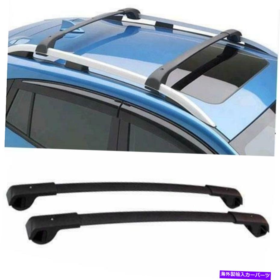 ルーフキャリア アルミニウム1ペアルーフラッククロスバーセットブラックフィットスバルクロストレック2018-2021 Aluminum 1 Pair Roof Rack Cross Bar Set Black Fit Subaru Crosstrek 2018-2021