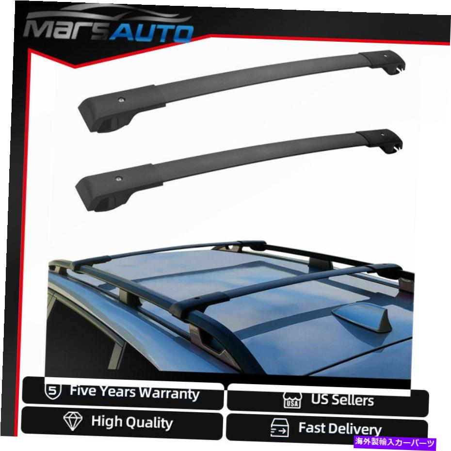 ルーフキャリア Subaru Forester 2014-2018クロスバー荷物ルーフラックレールキャリアブラックに適しています Fit For Subaru Forester 2014-2018 Cross Bar Baggage Roof Rack Rail Carrier Black