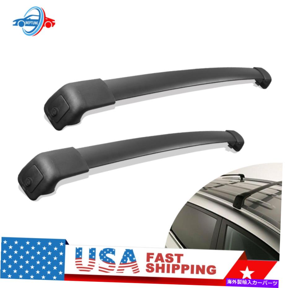 ルーフキャリア セット（2）2016-2022ヒュンダイツーソンAluのフロント＆リアルーフラック荷物キャリア Set(2) Front & Rear Roof Rack Luggage Carrier For 2016-2022 Hyundai Tucson Alu