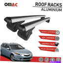 ルーフキャリア ルーフラッククロスバー荷物キャリアアキュラTSXスポーツワゴン2011-2014 Roof Rack Cross Bars Luggage Carrier Silver for Acura TSX Sport Wagon 2011-2014