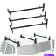 롼եꥢ ֥åХ롼եååʪ¼ֻͳѤܥ졼åեѥ졼3졼 Black Van Roof Ladder Rack Cargo Carrier Square 3 Rails For Chevy Dodge Ford