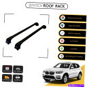 ルーフキャリア BMW X3 2018のブラックルーフラック荷物キャリアクロスバー - ブラックアップ BRACK Roof Rack Luggage Carrier Cross Bars For Bmw X3 2018 - Up Black(2)