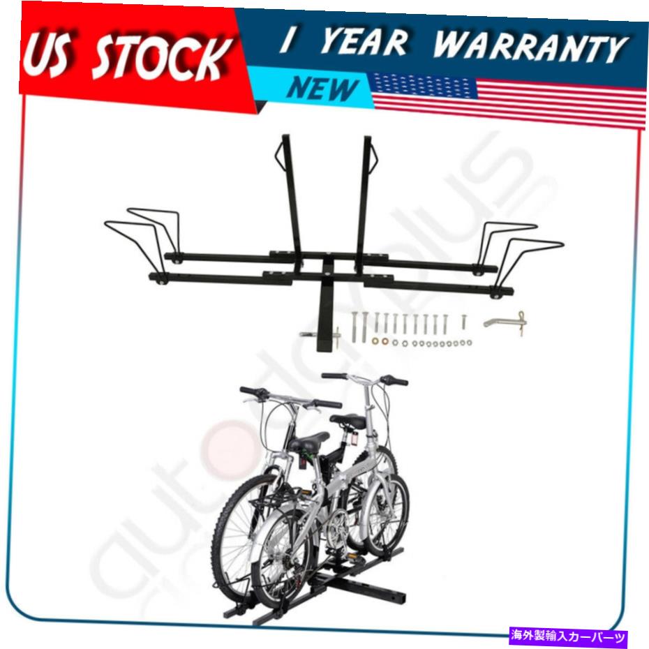 ルーフキャリア マウンテンバイクラックヒッチキャリア2バイクトラックSUVのユニバーサル Mountain Bike Rack Hitch Carrier 2 bikes U..