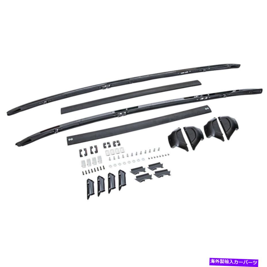 롼եꥢ ۥCRV CR-V 2017-20Ѥ4x֥å㥹֥롼եåɥ졼륯Сå 4x Black Adjustable Roof Rack Side Rail Cross Bar Kit for Honda CRV CR-V 2017-20