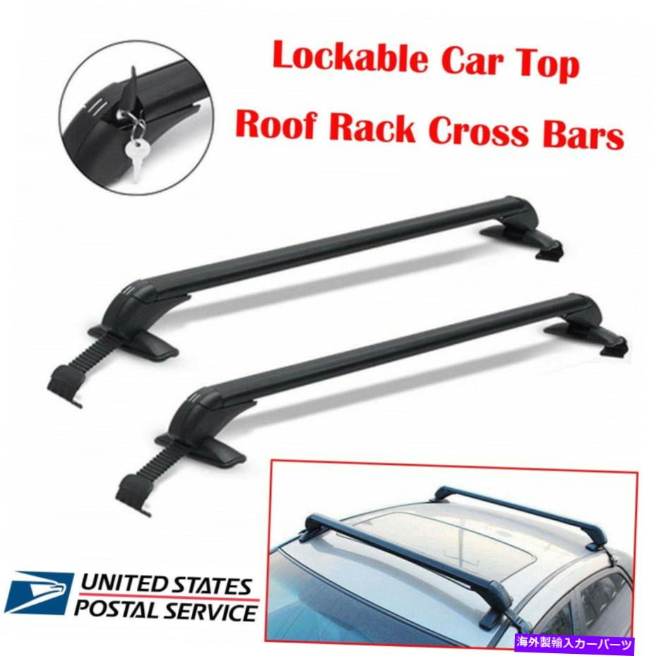 ルーフキャリア 2x 115cm車トップルーフラックサイドレールバー荷物キャリアラックアルミニウム合金 2x 115cm Car Top Roof Rack Side Rails Bars Luggage Carrier Rack Aluminium Alloy