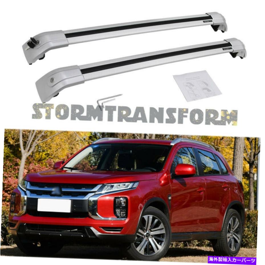 ルーフキャリア 三菱アウトランダースポーツの米国ストッククロスバー2010-2022ルーフラックアルミニウム US Stock Cross Bars for Mitsubishi Outlander Sport 2010-2022 Roof Rack Aluminum