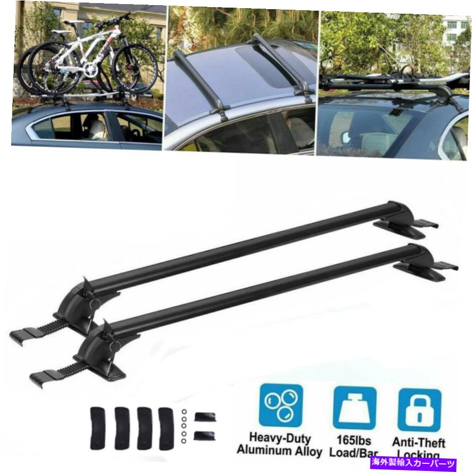 ルーフキャリア ヒュンダイヴェロスターカールーフラッククロスバー43.3 荷物キャリアアルミニウム ロック用 For Hyundai Veloster Car Roof Rack Cross Bar 43.3 Luggage Carrier Aluminum Lock