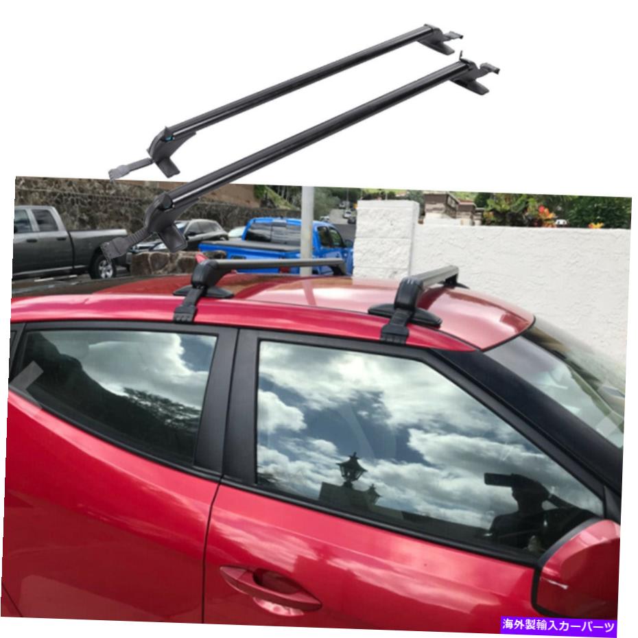 ルーフキャリア ヒュンダイヴェロスターアルミニウム2PCSカールーフラッククロスバートップ荷物キャリア用 For Hyundai Veloster Aluminum 2Pcs Car Roof Rack Cross Bar Top Luggage Carrier