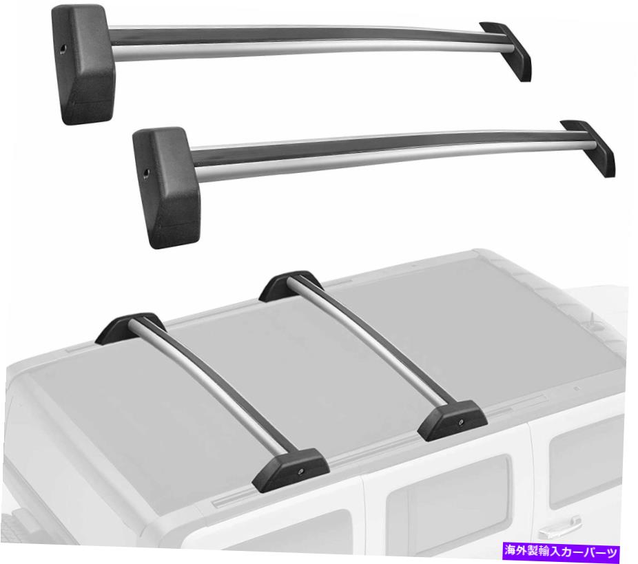 ルーフキャリア ハマーに適した2pcs H3 H3T 2006-2010ロック可能なルーフレールラッククロスバークロスバー 2Pcs Fit for Hummer H3 H3T 2006-2010 Lockable Roof Rail Rack Cross Bars Crossbar
